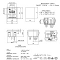 IEC JR-101-1FS industrial outlet socket  female power connector 10A 250V insert type